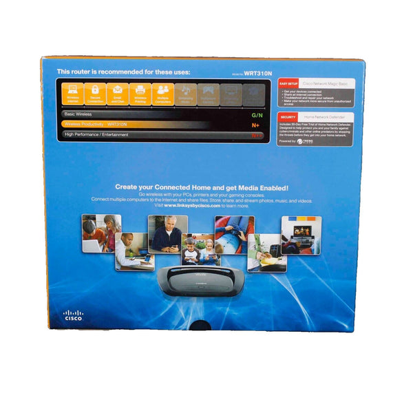 Cisco NEW WRT310N Windows or Mac Wireless-N Gigabit Router