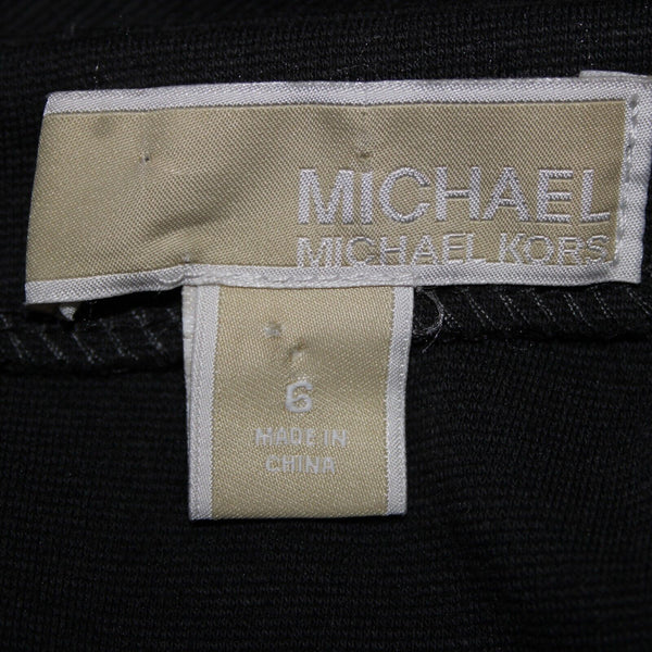 Michael Kors Sz 6 Gray Zipper Detail Unlined Pockets Cotton Rayon Dress
