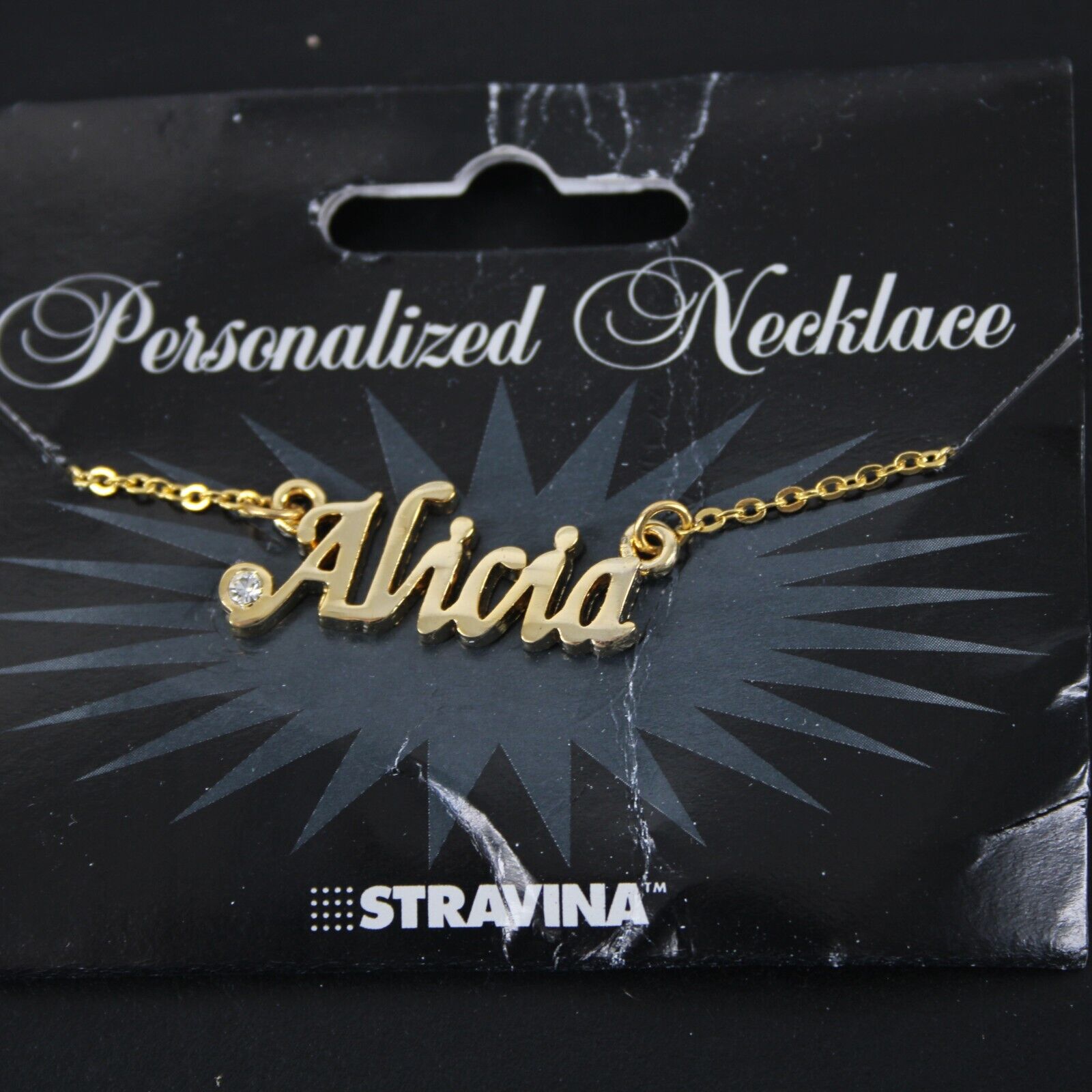 ALICIA NEW Goldtone Rhinestone Accent 14.5" w 4.5" Multi Ring Ext Necklace