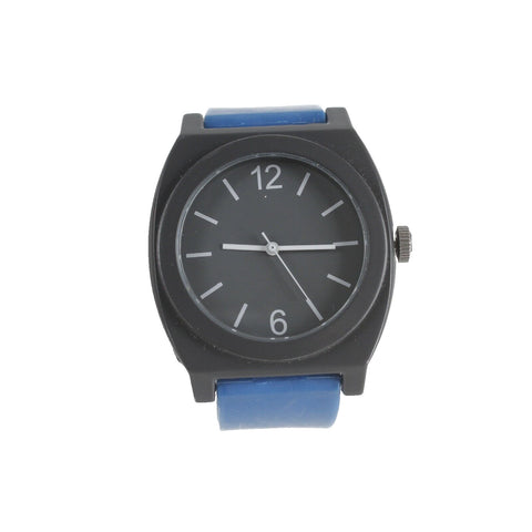 Unbranded Gray Blue Analog Adjustable Band Wristwatch