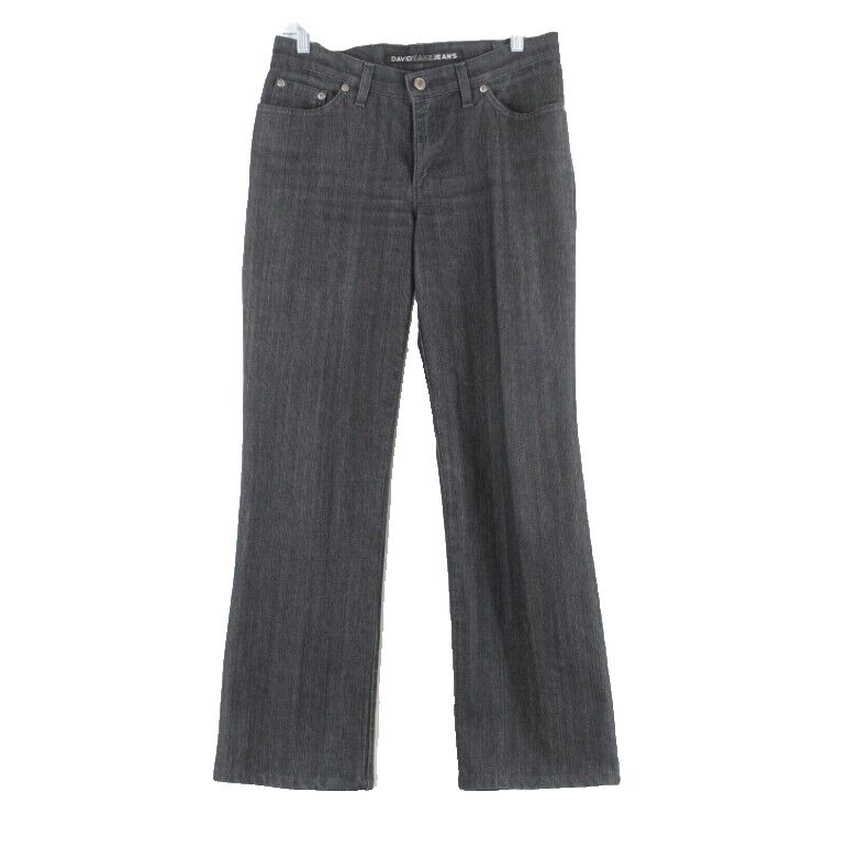 David Kahn Sz 8 x 30 Dark Charcoal Gray Denim Cotton Blend Dressy Jeans