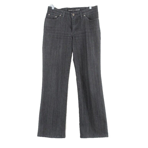 David Kahn Sz 8 x 30 Dark Charcoal Gray Denim Cotton Blend Dressy Jeans