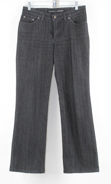 David Kahn Sz 8 x 30 Dark Charcoal Gray Denim Cotton Blend Dressy Jeans