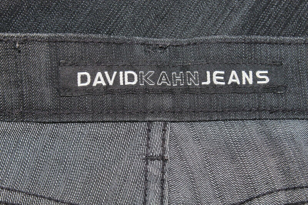 David Kahn Sz 8 x 30 Dark Charcoal Gray Denim Cotton Blend Dressy Jeans