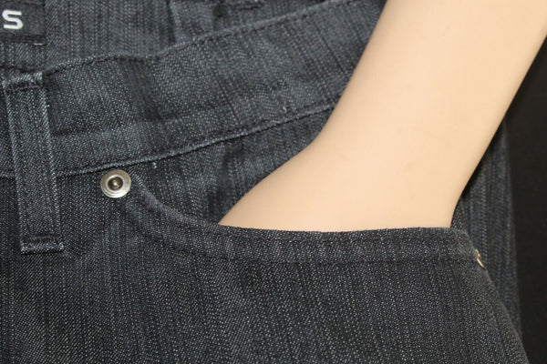 David Kahn Sz 8 x 30 Dark Charcoal Gray Denim Cotton Blend Dressy Jeans