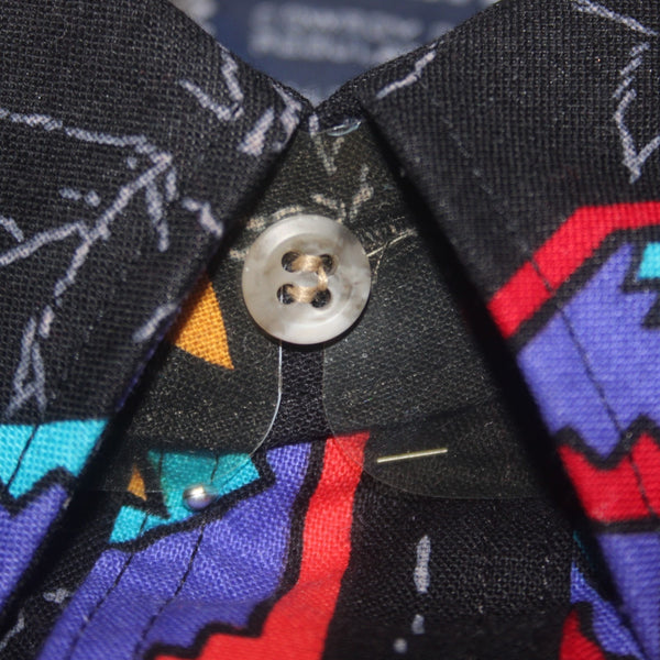 Wrangler Shirt NEW Sz XL Black Multi Colored Cowbody Cut Reg Fit 100% Cotton