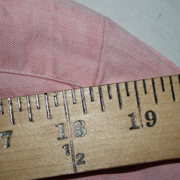 Barba Sz 16/41 Pink Collared 1/2 Button Up Short Sleeve Cotton Linen Shirt