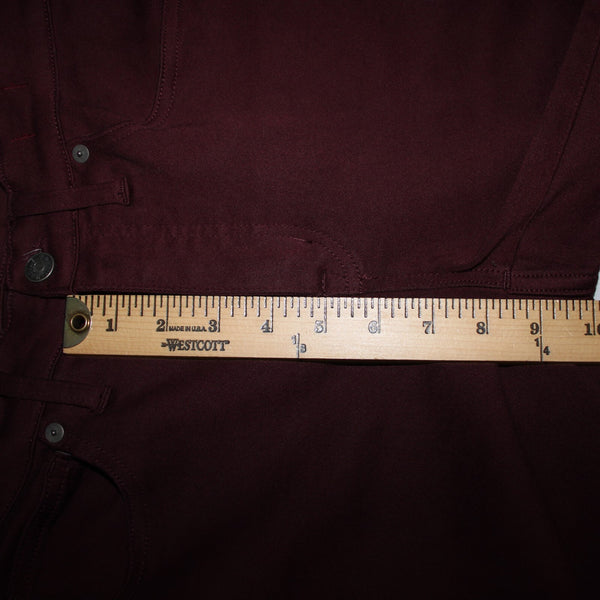 Madewell Sz 28 x 29 Burgundy Red High Rise Skinny Pockets Cotton Elastane Pant