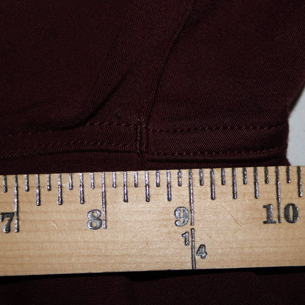 Madewell Sz 28 x 29 Burgundy Red High Rise Skinny Pockets Cotton Elastane Pant