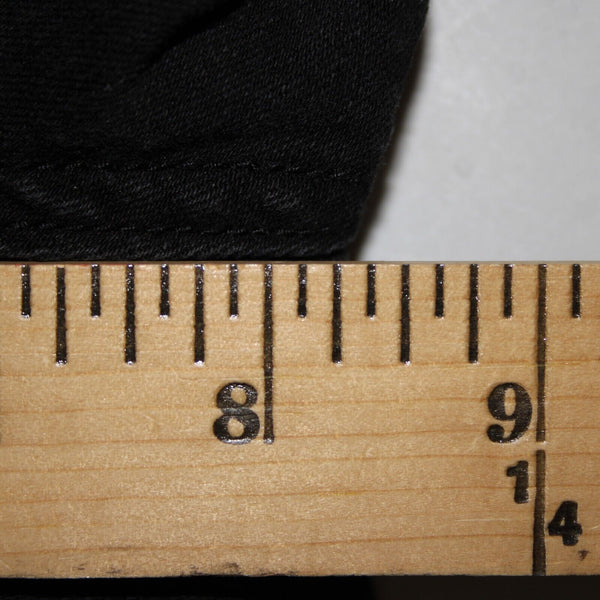 Vanilla Star Sz 11 x 26 Black Red Green Roses Embroid Cotton Spandex Capri Jeans