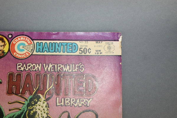 Charlton Comic Baron Weirwulf's Haunted Library Vol.11 No.55 May 1981 Comic Book