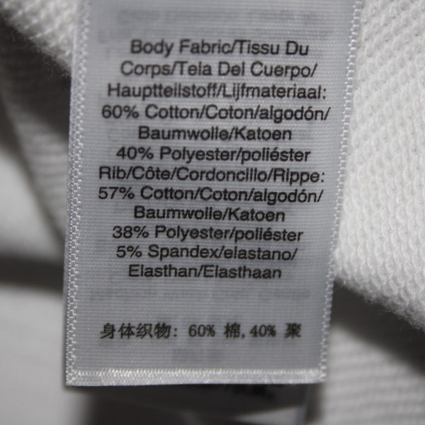 DKNY Jeans NEW $79 Sz XL White Studded Long Sleeve Cotton Poly Spandex Sweater