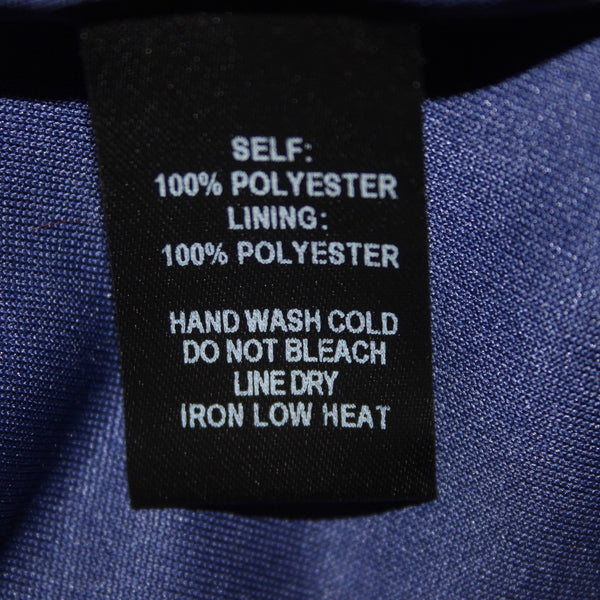 Lulus Dress Sz S Navy Blue Halter Lined Eyelets Embroidered 100% Polyester Dress