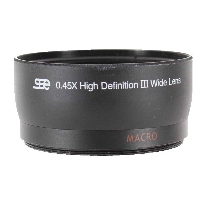 SSE 0.45 High Definition III Wide Lens w Caps