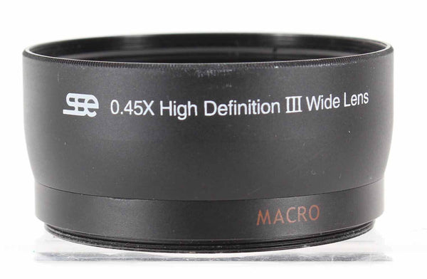 SSE 0.45 High Definition III Wide Lens w Caps