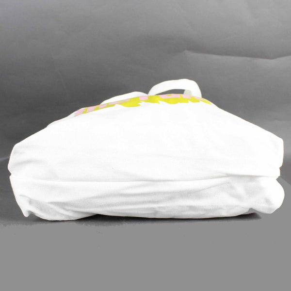 Ban.do NEW $25 16 x 18 x 4 White Multi Here Comes The Fun Canvas Tote