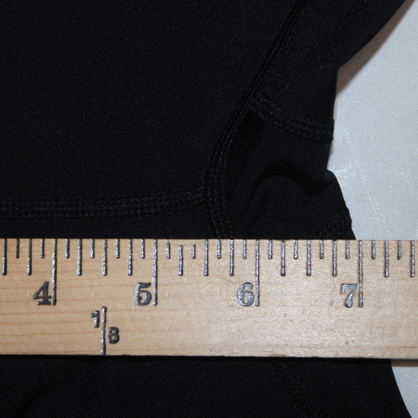 Yvette Mandell AW Pant Sz XS S x 27 Black Mesh Cool Jade Nylon Spandex AW Pant