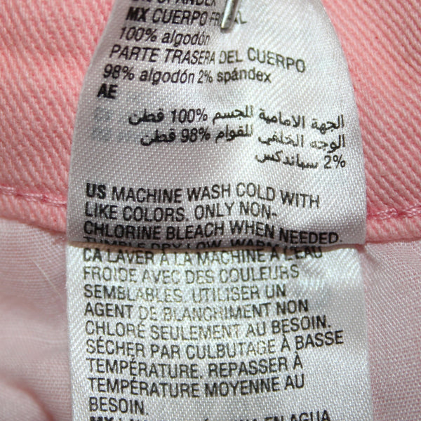 INC Denim Shorts NEW $60 Sz 4 x  Pink Distressed High Rise Cotton Spandex Shorts