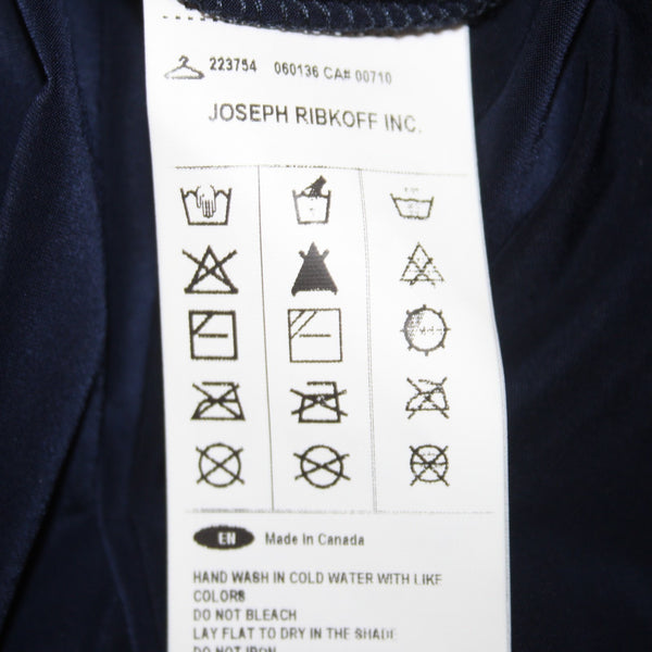 Joseph Ribkoff Dress Signature NEW Sz 22 Navy Blue Sequin V Neck Poly Spandex