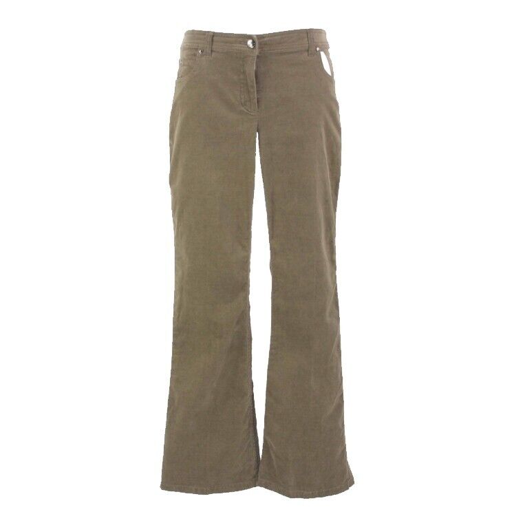 Worth Sz 4 x 30 Med Brown Cotton Lt Velveteen 5 Pocket Flare Women's Jeans