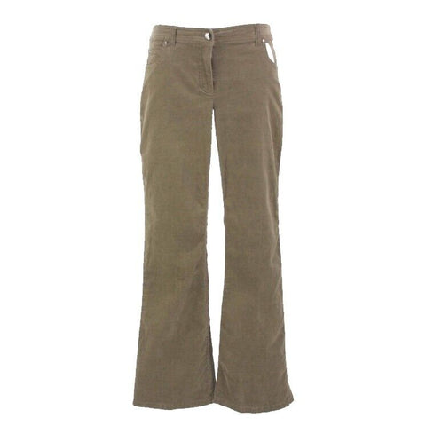 Worth Sz 4 x 30 Med Brown Cotton Lt Velveteen 5 Pocket Flare Women's Jeans