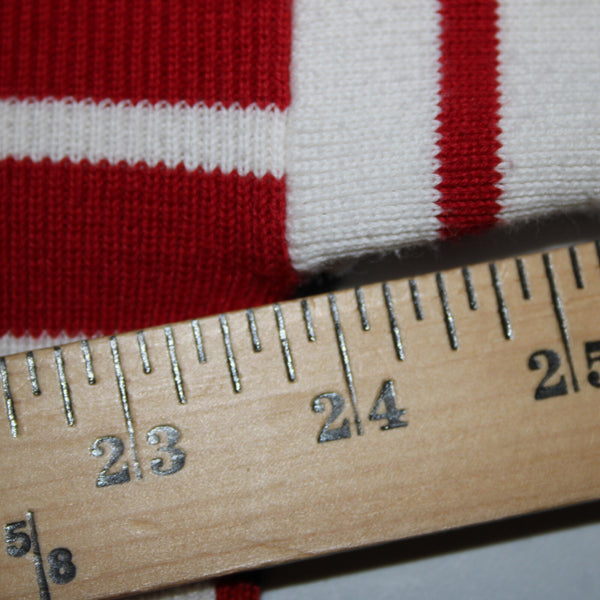 Cabi Sz XS Red White Black Striped Over Sized Cotton Other Fibers Sweater
