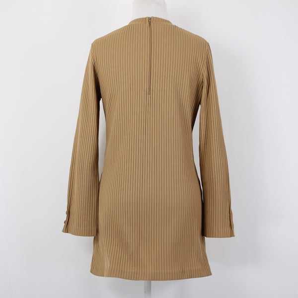 Catalina Sportswear Vintage Top Sz 15/16 Tan Brown Ribbed Vintage Top