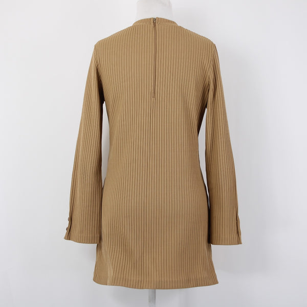 Catalina Sportswear Vintage Top Sz 15/16 Tan Brown Ribbed Vintage Top