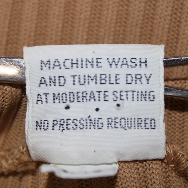 Catalina Sportswear Vintage Top Sz 15/16 Tan Brown Ribbed Vintage Top