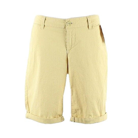 Vanilla Star Sz 9 x 10" Golden Yellow Cuffed Cotton Spandex Bermuda Shorts