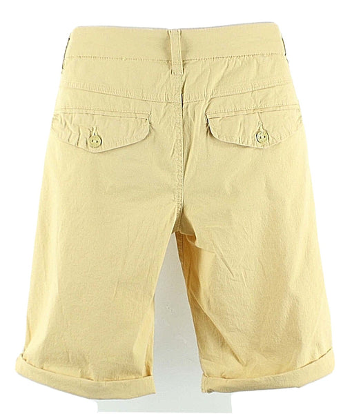 Vanilla Star Sz 9 x 10" Golden Yellow Cuffed Cotton Spandex Bermuda Shorts