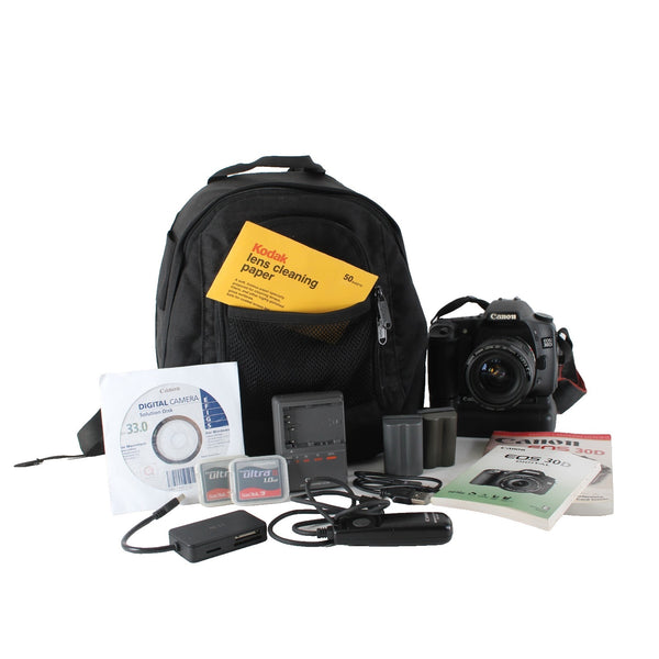 Canon EOS 30d Camera Black  Power Pack With Accessories Camera
