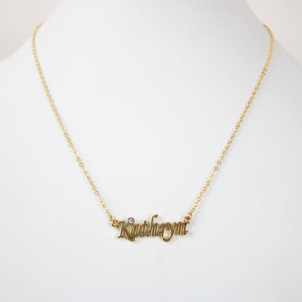 KATHRYN NEW Goldtone Rhinestone Accent 14.5" w 4.5" Multi Ring Ext Necklace