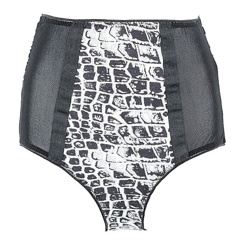 Underprotection NEW $55 XS Black Gray Cream Selma Hipster Viscose Blend Panty