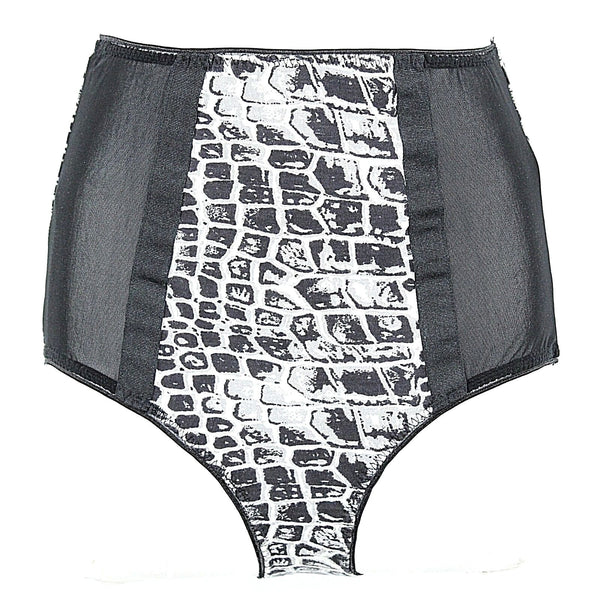 Underprotection NEW $55 XS Black Gray Cream Selma Hipster Viscose Blend Panty