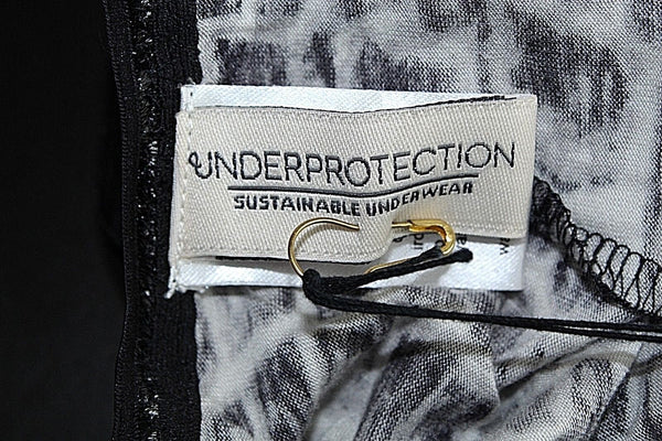 Underprotection NEW $55 XS Black Gray Cream Selma Hipster Viscose Blend Panty