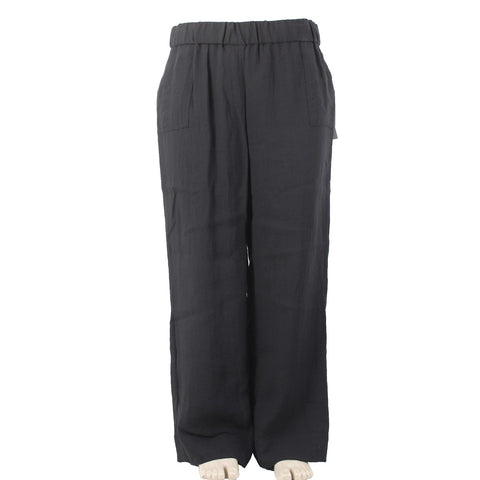 Calvin Klein Pant NEW $90 Sz XL x 30 Black Pockets Elastic Waist Viscose Pant