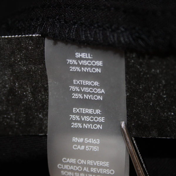 Calvin Klein Pant NEW $90 Sz XL x 30 Black Pockets Elastic Waist Viscose Pant