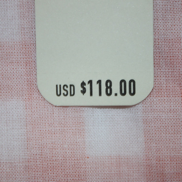 Tommy Bahama Dress NEW $118 Sz XL Orange White Plaid Pockets Belted 100% Cotton