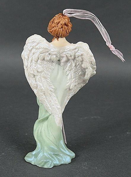 Hallmark 5.5 Green Multi 2005 Angel Holding Lilies Porcelain Angel